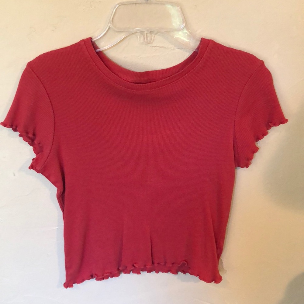 red brandy melville tee